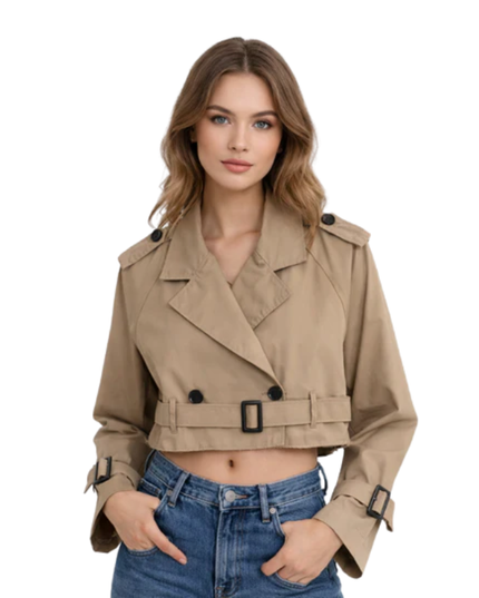 Women’s Cropped Trench Jacket