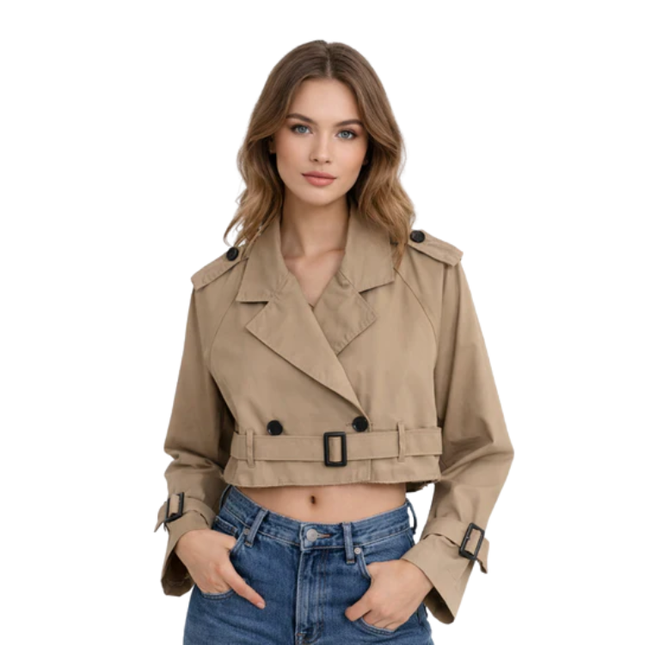 Women’s Cropped Trench Jacket