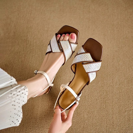 Women’s Cross Strap Flat Sandals