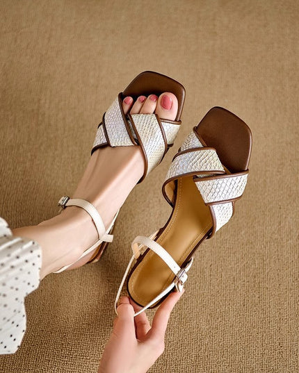 Women’s Cross Strap Flat Sandals