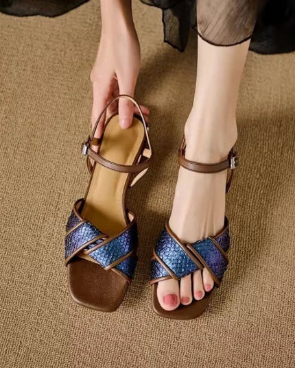 Women’s Cross Strap Flat Sandals