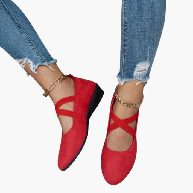 Women’s Cross Strap Flat Shoes