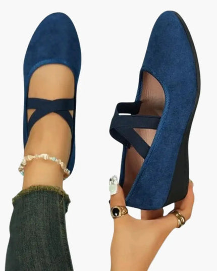 Women’s Cross Strap Flat Shoes