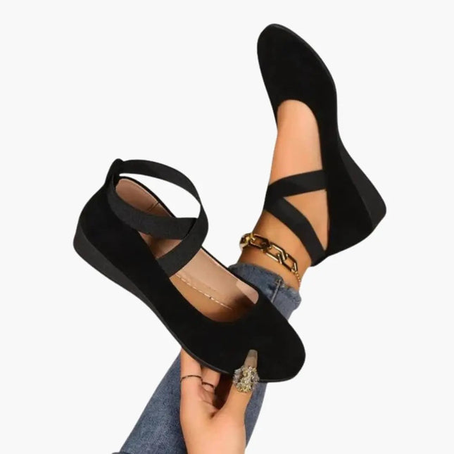 Women’s Cross Strap Flat Shoes