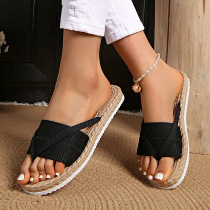 Women’s Cross Strap Slide Sandals