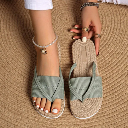 Women’s Cross Strap Slide Sandals