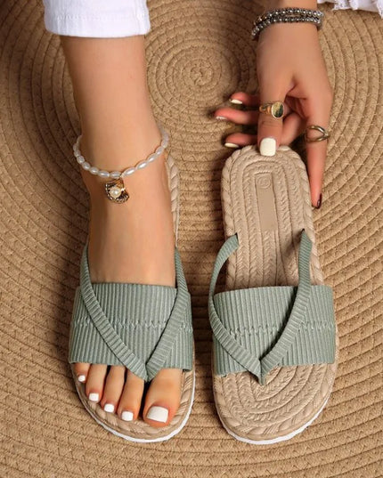 Women’s Cross Strap Slide Sandals