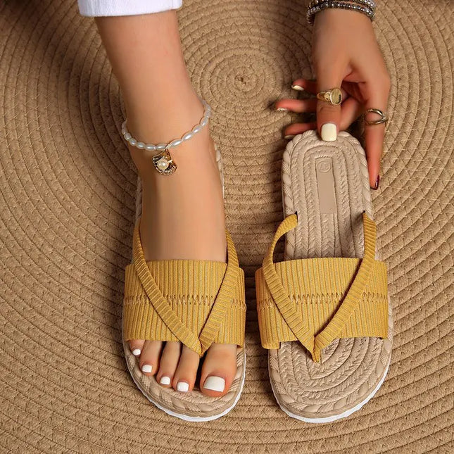 Women’s Cross Strap Slide Sandals