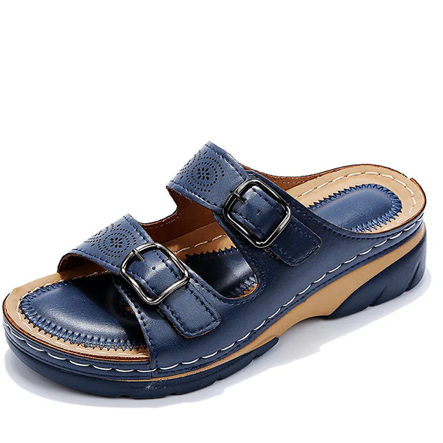 Women’s Double Buckle Slide Sandals