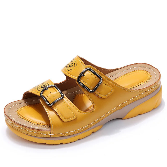 Women’s Double Buckle Slide Sandals