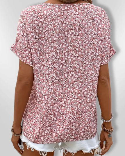 Women’s Floral Button-Front Top