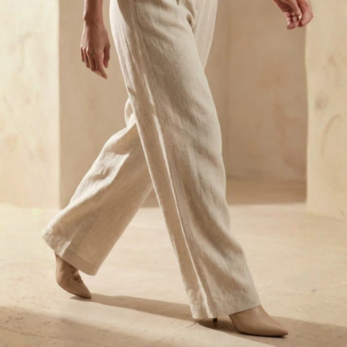 Women’s High-Waist Pleated Wide-Leg Trousers