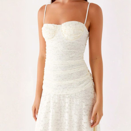 Women’s Lace Bustier Maxi Dress