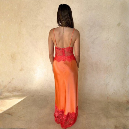 Women’s Lace Slip Maxi Dress