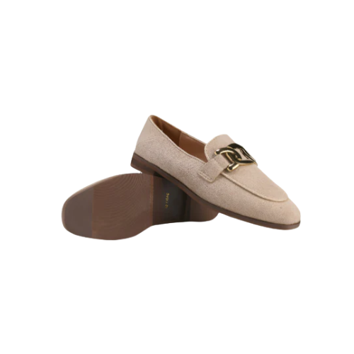 Women’s Loafers with Metal Buckle Detail