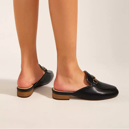 Women’s Metal Detail Mule Loafers