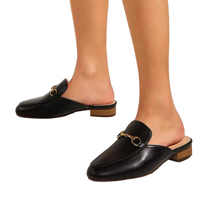 Women’s Metal Detail Mule Loafers