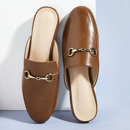 Women’s Metal Detail Mule Loafers