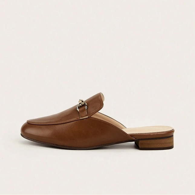 Women’s Metal Detail Mule Loafers