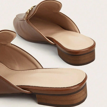Women’s Metal Detail Mule Loafers