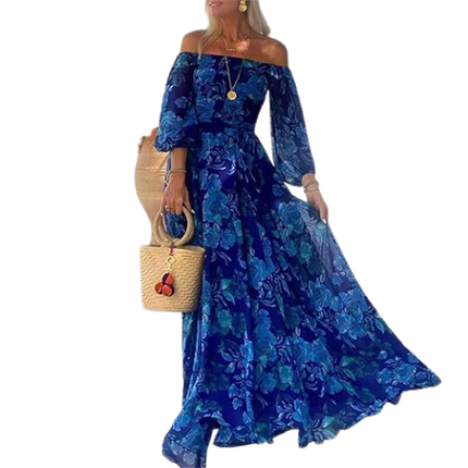 Women’s Off Shoulder Floral Maxi Dress
