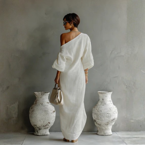 Women’s One-Shoulder Maxi Dress