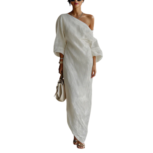 Women’s One-Shoulder Maxi Dress