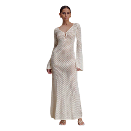 Women’s Open Knit Maxi Dress
