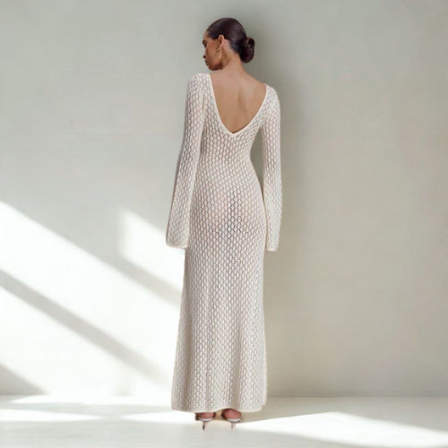 Women’s Open Knit Maxi Dress