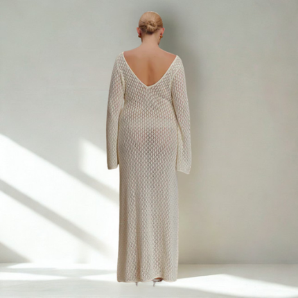 Women’s Open Knit Maxi Dress