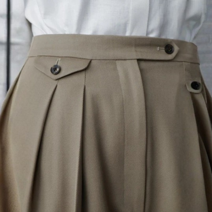 Women’s Oversized Wide-Leg Trousers with Pleated Front