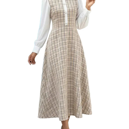 Women’s Plaid Midi Dress