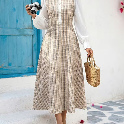 Women’s Plaid Midi Dress