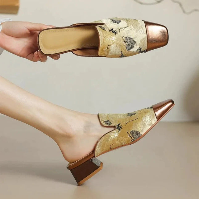 Women’s Printed Mule Heels