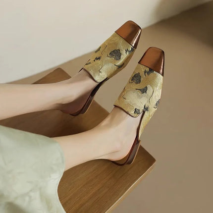 Women’s Printed Mule Heels