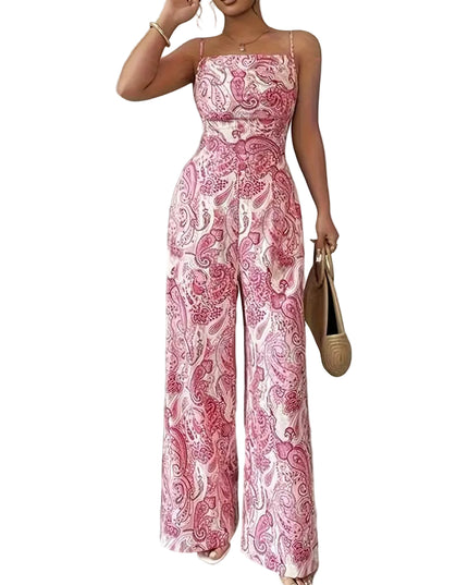 Women’s Printed Wide-Leg Jumpsuit