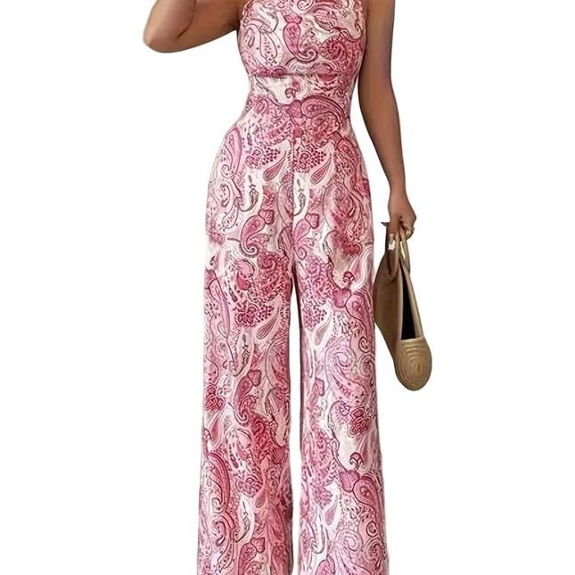 Women’s Printed Wide-Leg Jumpsuit