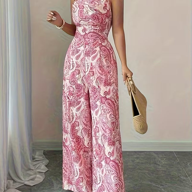 Women’s Printed Wide-Leg Jumpsuit