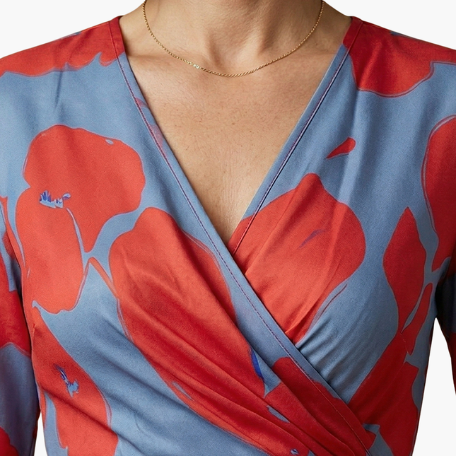 Women’s Printed Wrap Maxi Dress