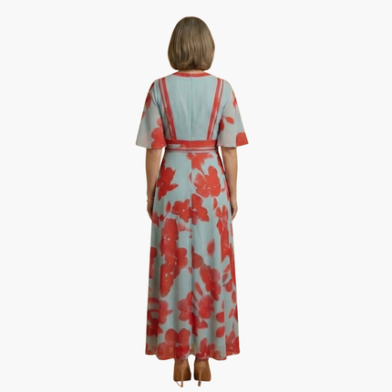 Women’s Printed Wrap Maxi Dress