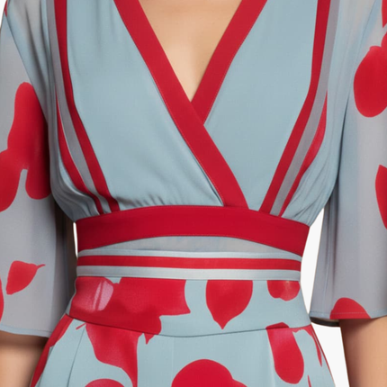 Women’s Printed Wrap Maxi Dress