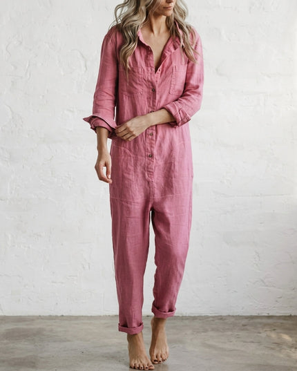 Women’s Relaxed Button-Up Jumpsuit