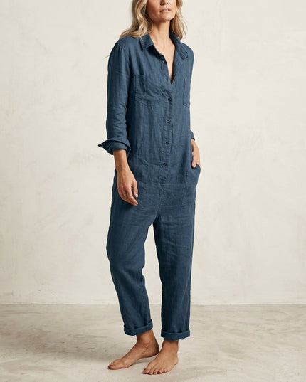 Women’s Relaxed Button-Up Jumpsuit