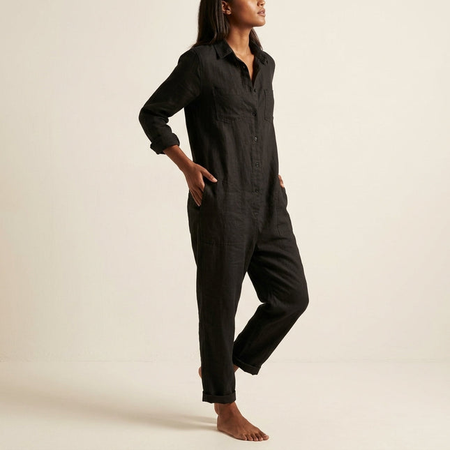 Women’s Relaxed Button-Up Jumpsuit