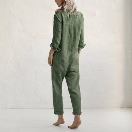 Women’s Relaxed Button-Up Jumpsuit