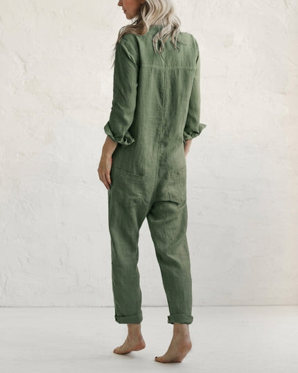 Women’s Relaxed Button-Up Jumpsuit