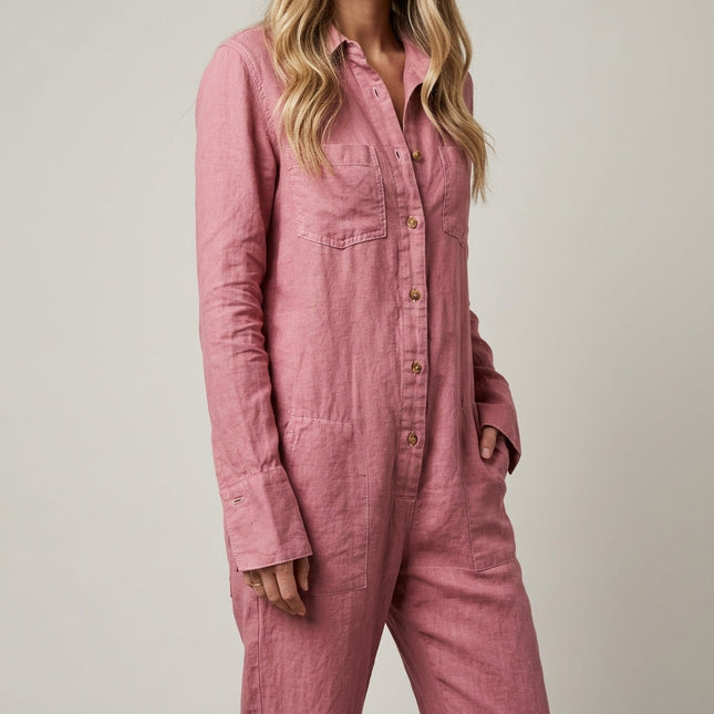 Women’s Relaxed Button-Up Jumpsuit