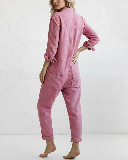 Women’s Relaxed Button-Up Jumpsuit