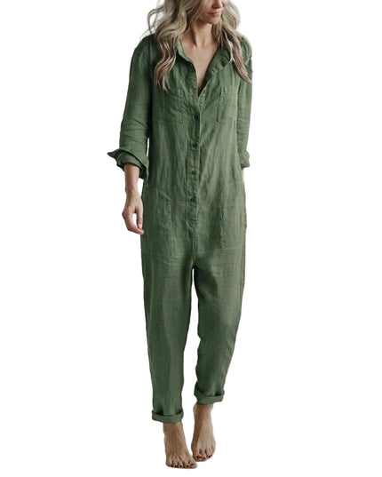 Women’s Relaxed Button-Up Jumpsuit