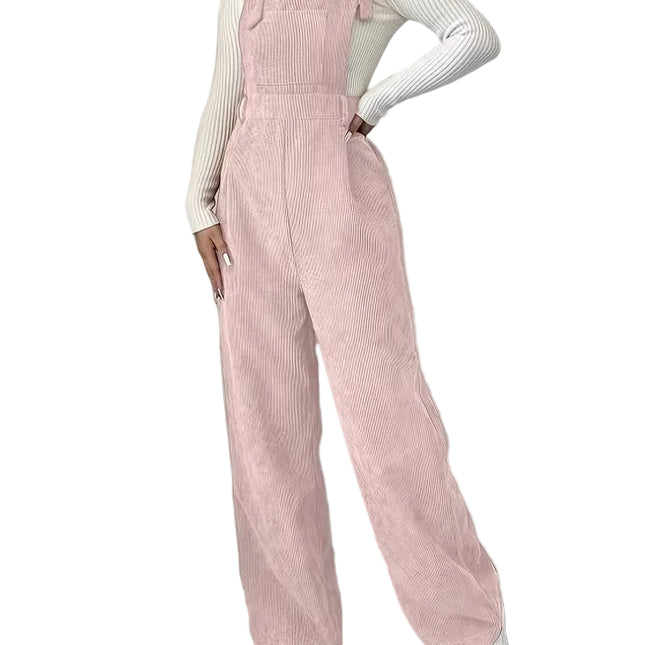 Women’s Ribbed Wide-Leg Jumpsuit